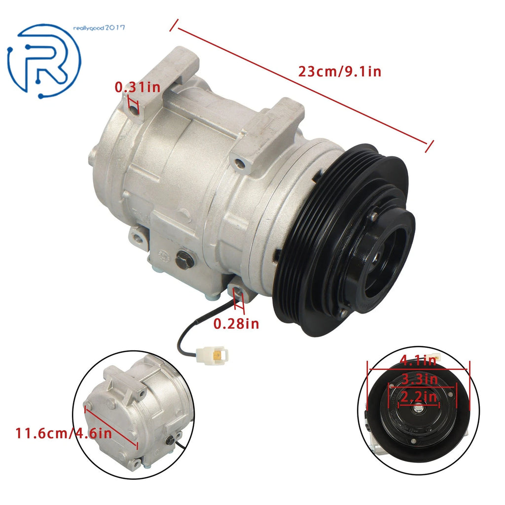 AC Compressor with Clutch for Acura Legend (1991–1995)