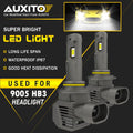 2X AUXITO 9005 LED Headlight Bulb Kit for M5S EXV (6000K)