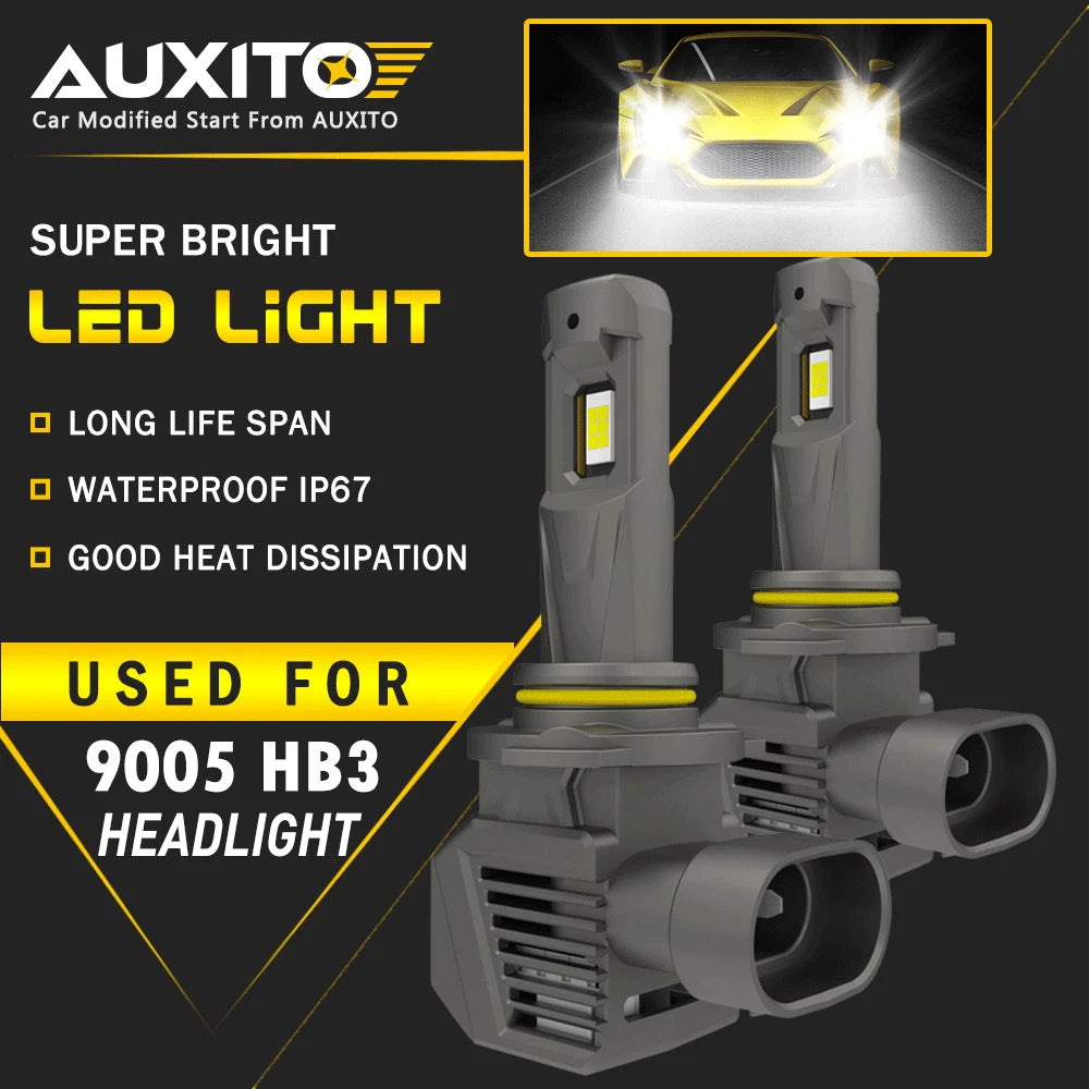 2X AUXITO 9005 LED Headlight Bulb Kit for M5S EXV (6000K)