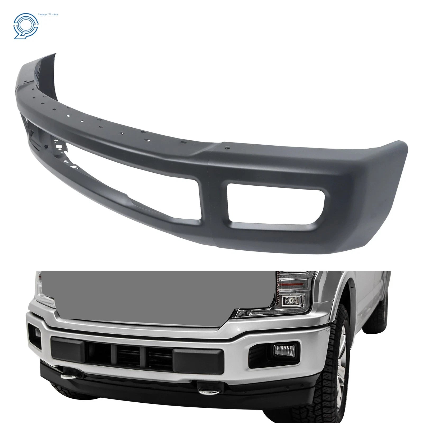 Front Bumper with Fog Lamp Holes for Ford F-250 F-350 (2017–2019)