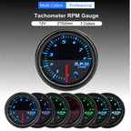 2'' 52mm Tacho Gauge Meter Tachometer 0-8000 RPM for Engine (1-10 Cylinder)