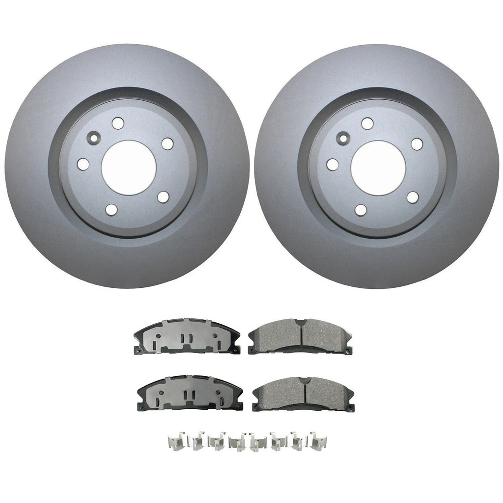 Front Brake Kit 325mm Rotors & Akebono Ceramic Pads for Explorer Taurus (2011–2019)