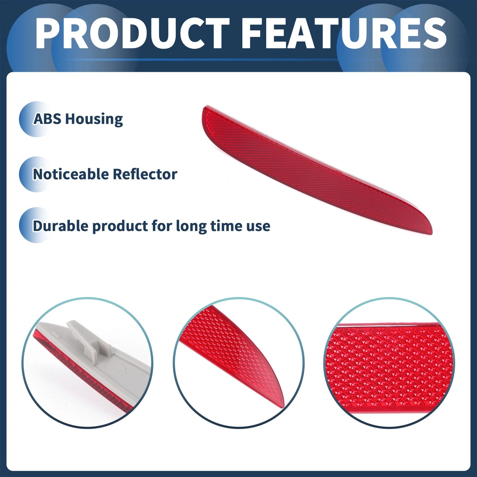 Bumper Reflector No.63142990864 for BMW X1 E84 (2008–2012) Red Rear Right