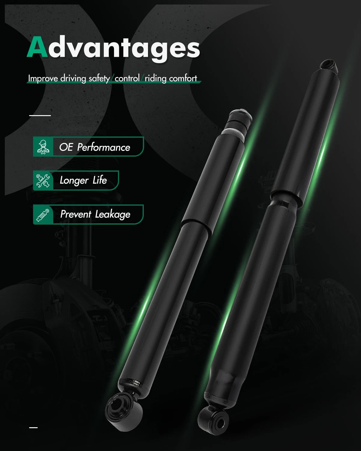 Shocks Struts for Ford F-250 F-350 Super Duty 4WD (2005–2023)