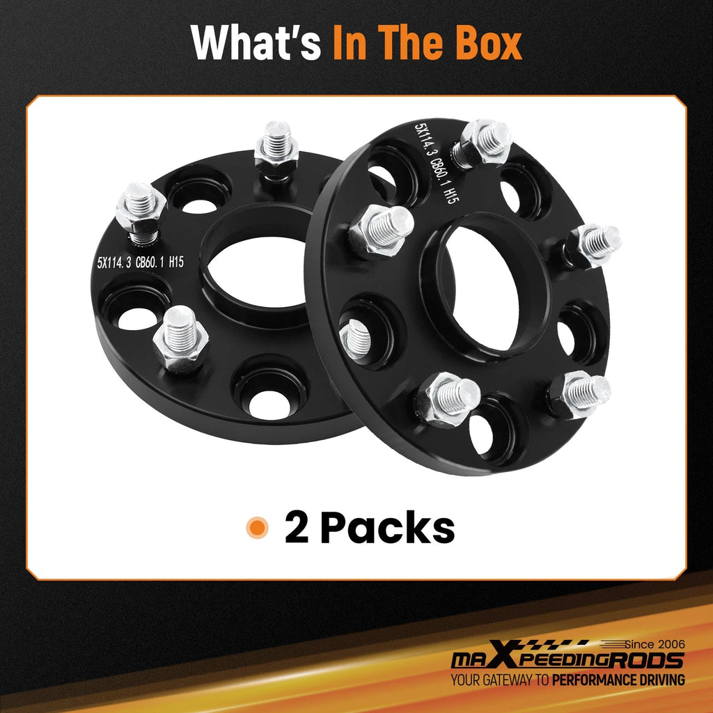 2X 15mm Hub Centric Spacers for Lexus UX200 UX250h (2019-2023)