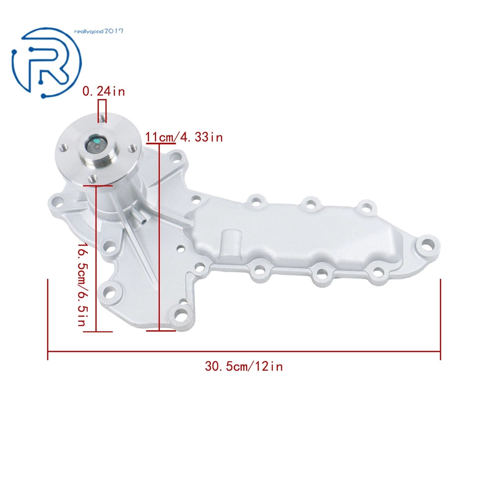 Water Pump for Kubota D1102 D1302 D1402 V1502 V1702 (15521-73035, 15521-73033)