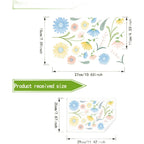 Wall Decal for Home Decor (29cm x 20cm) Self-Adhesive PVC Removable