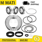 Rear Axle Brake Bearing Seals & Shoes Kit for Honda TRX250 Recon 250 (2002–2023)