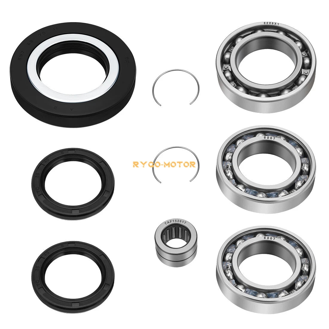 Rear Differential Bearing Seal Kit for Honda Rancher 420, Foreman 500 (2007–2023)