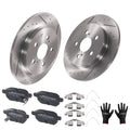 Rear Brake Rotors & Ceramic Pads Kit for Toyota Prius Plug-In (2012–2015) D1423
