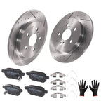 Rear Brake Rotors & Ceramic Pads Kit for Toyota Prius Plug-In (2012–2015) D1423