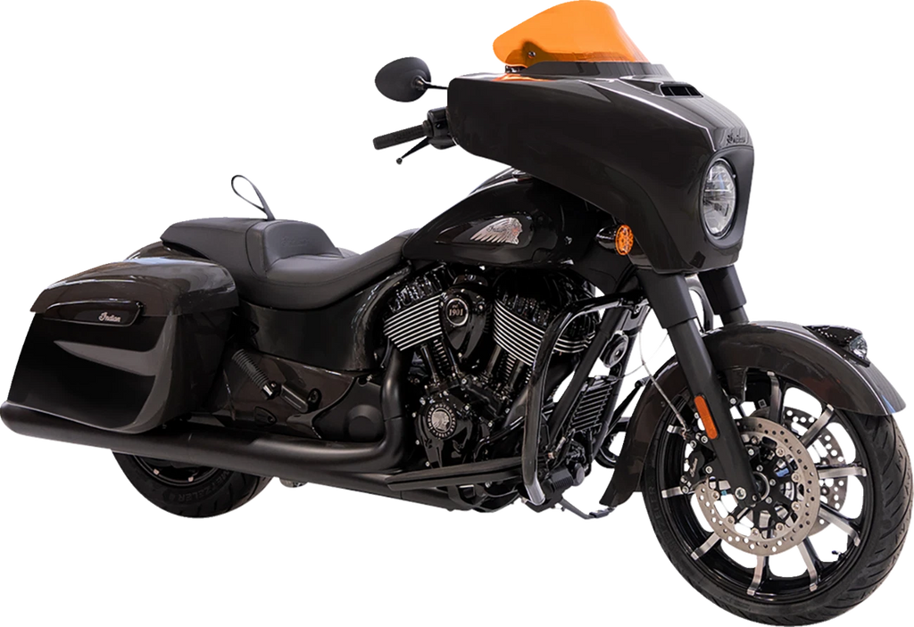 Klock Werks 10" Kolor Flare Windshield for Harley Davidson (2014–2023) - Orange Ice KWW-04-0632