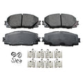 Set of 4 Akebono ProACT Front Ceramic Brake Pads for CT200h iQ Corolla Prius C Yaris (2011–2020)