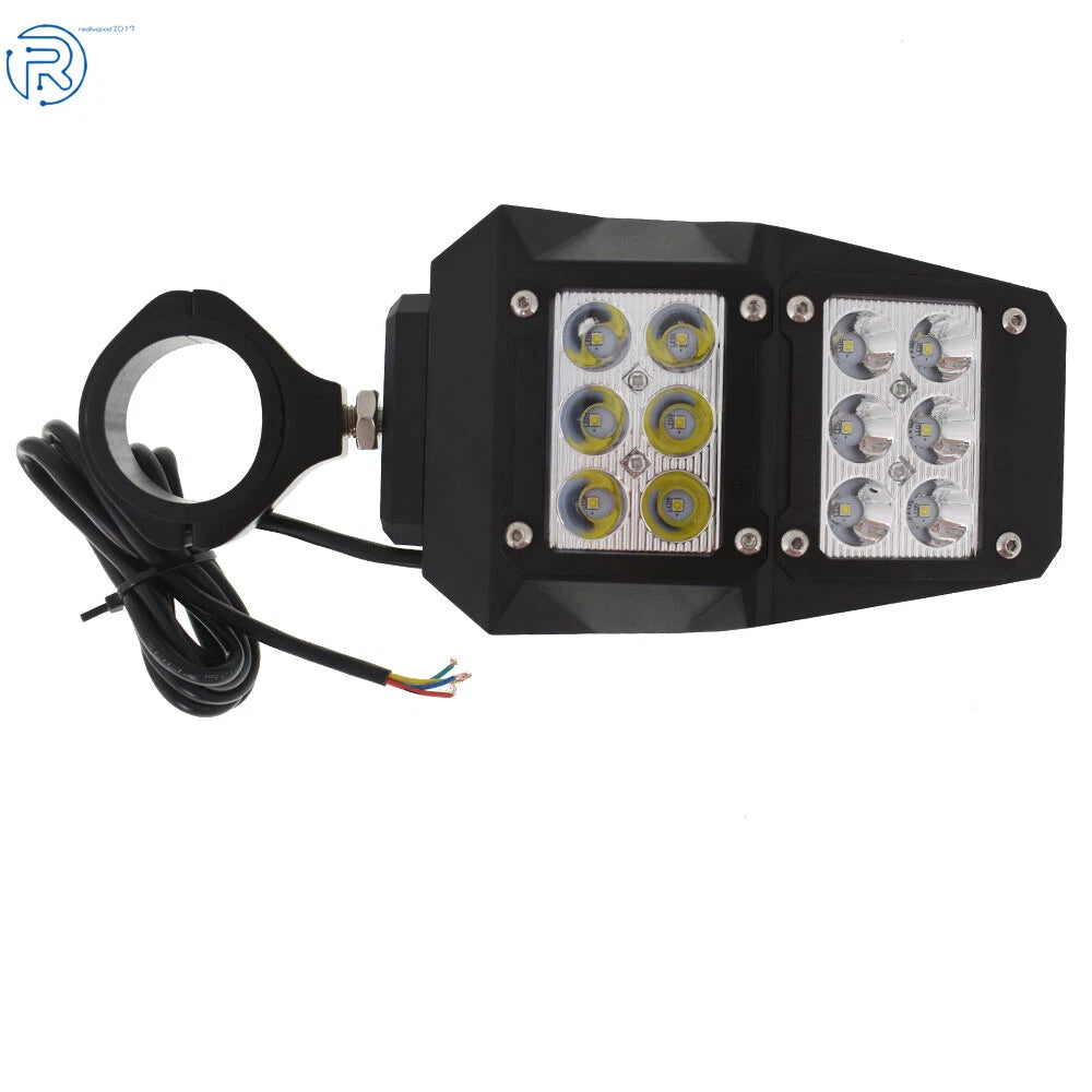 UTV Rear View Side Mirrors with LED Lights for Polaris RZR