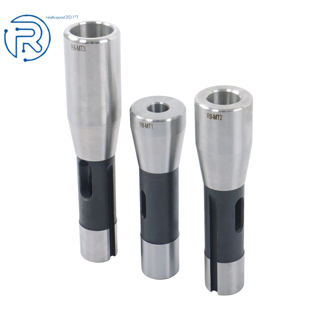 3 Pack R8 Shank to Morse Taper MT1 Adapter