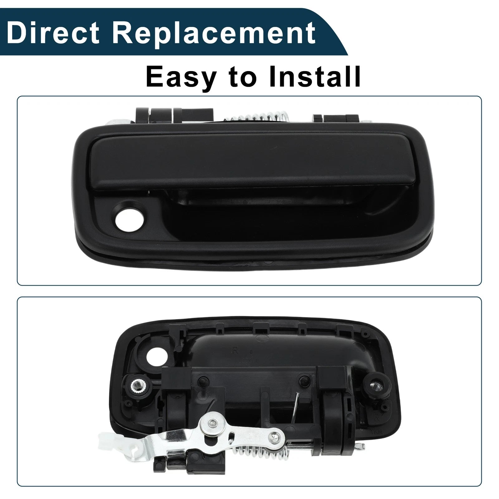 Front Right Exterior Door Handle for Toyota Tacoma (1995–2004) No. 6921035020 Black