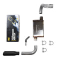 2.5" Single Exhaust Kit for Jeep Wrangler (2018–2025) - Magnaflow, Black Tip