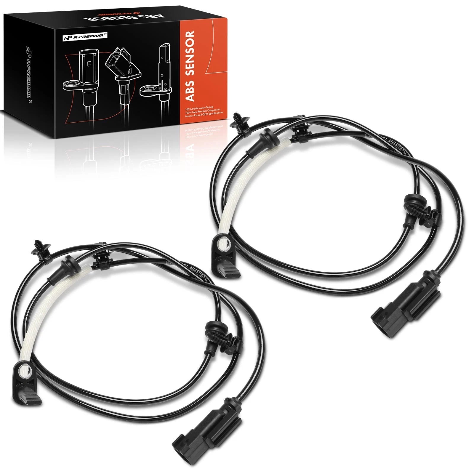 2X Front ABS Wheel Speed Sensors for Ford Taurus (2013)