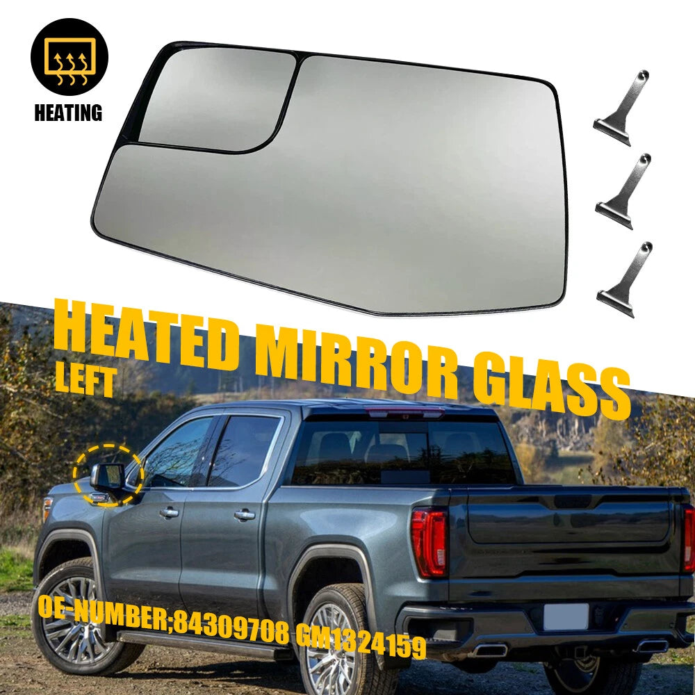 Mirror Glass Lens for Silverado Sierra 1500 2500 (2019–2021)