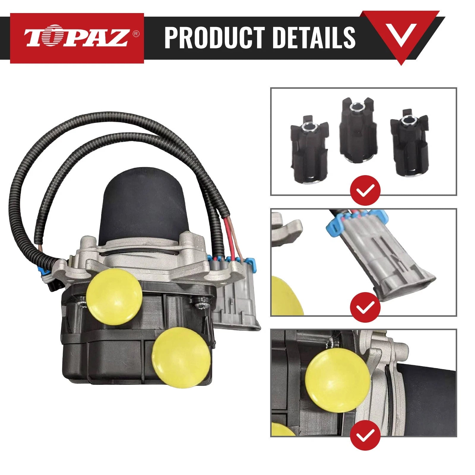 Secondary Air Injection Pump for Chevy Tahoe C1500 K1500 GMC Yukon (1995-2000)