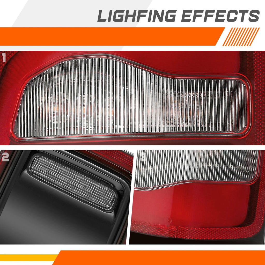 Chrome Taillight Assembly for Ram 1500 (2019–2024) - Driver Left Side