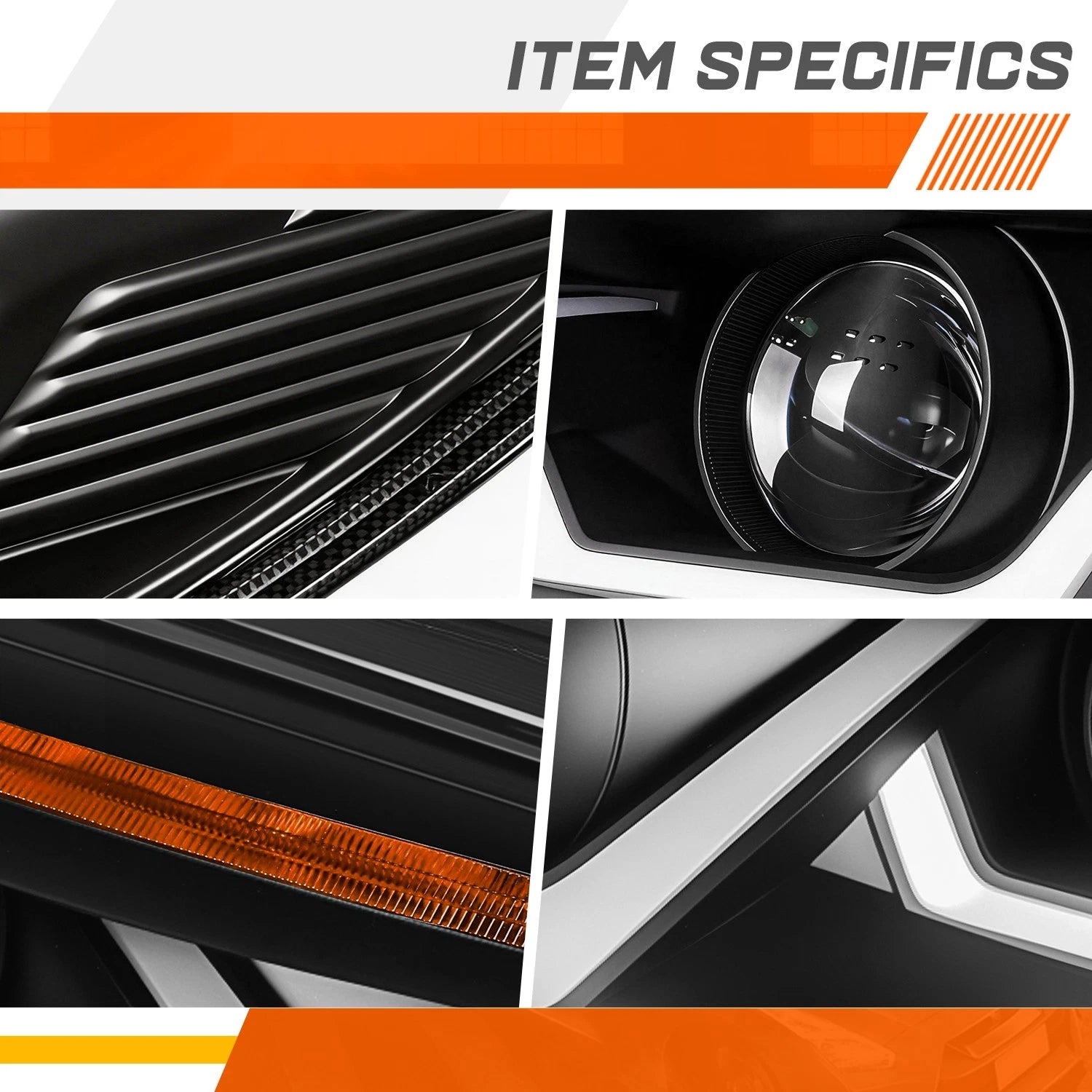 Dual LED DRL Projector Headlight for Ford Focus (2015–2018)