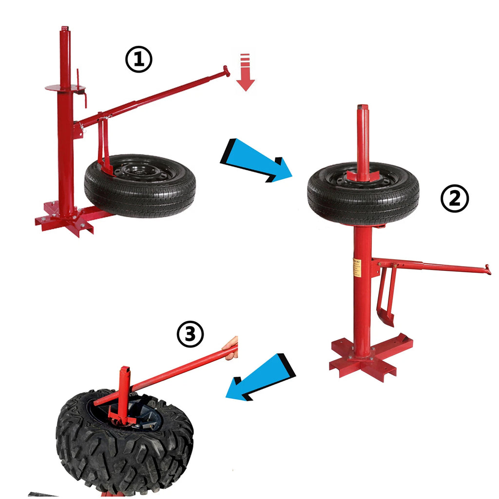 Manual Portable Tire Changer Bead Breaker Tool for Home Shop Auto