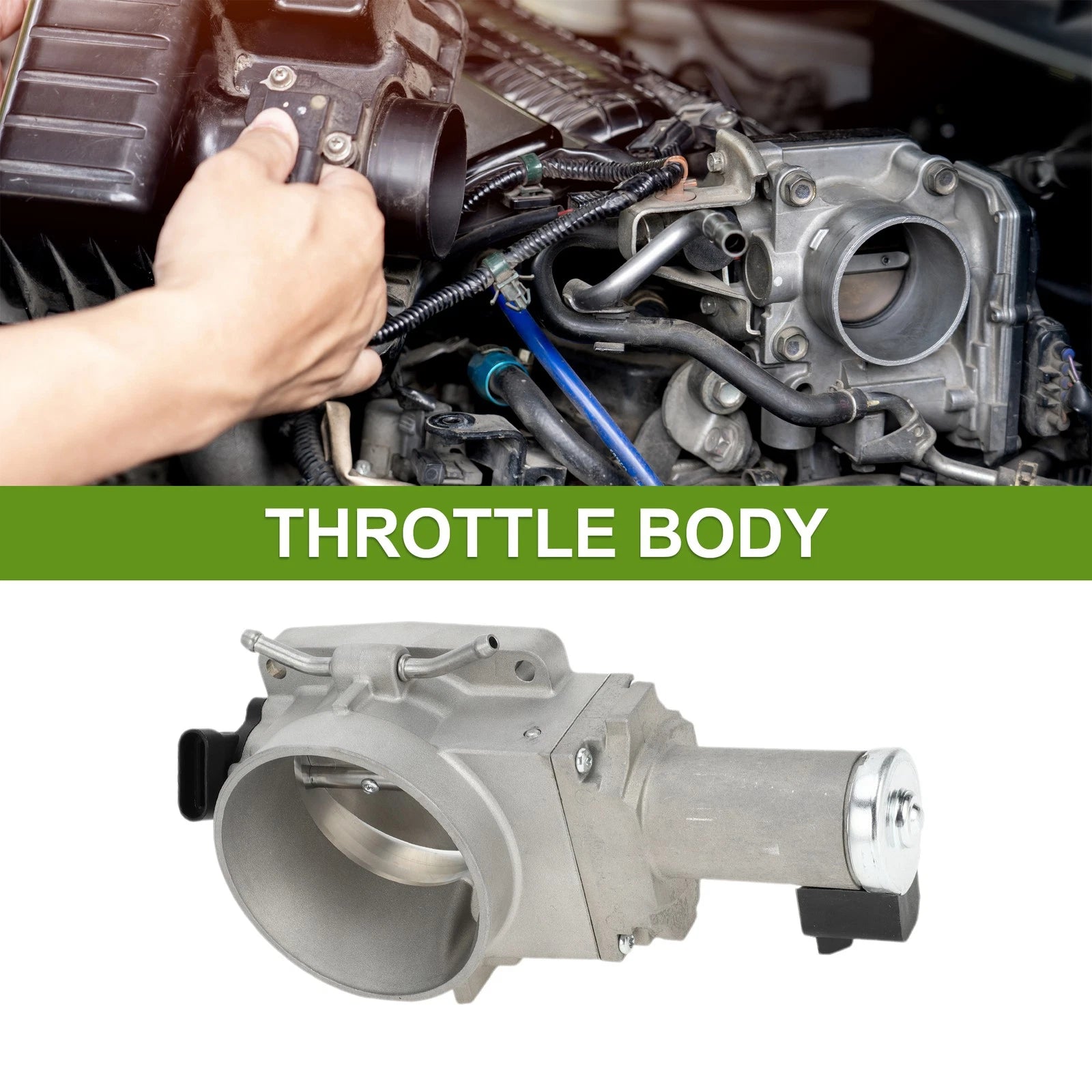 Throttle Body for Chevrolet Silverado 1500, Avalanche, GMC Sierra 8.1L (2001–2006)