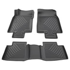 Set of 4 All Weather Floor Mats for Nissan Rogue (2014–2020) TPE Black Anti-Slip