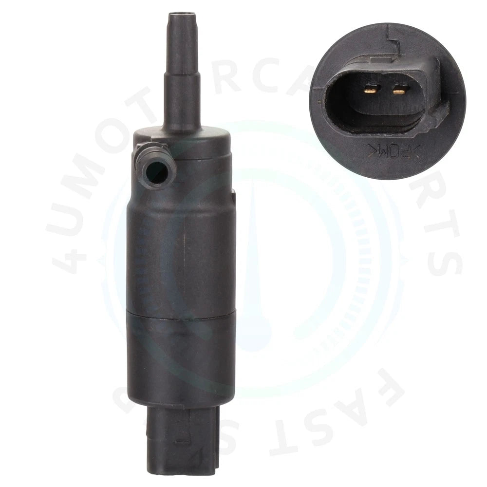 2 Pins Windshield Washer Pump Motor for Audi A3/A4, BMW 128i (2000–2019)