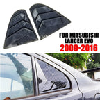 Carbon Fiber Look Quarter Window Louvers for Mitsubishi Lancer EVO (2001-2007)