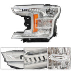 Left Driver Side Halogen Headlight Assembly for Ford F150 (2018–2020)