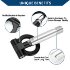 Tow Hook for Toyota Yaris (2023) - Metal Towing Ring, Black