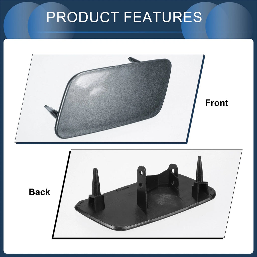 Front Left Washer Nozzle Cover Cap for Audi A3 8V (2016–2020) Gray 1 Pcs