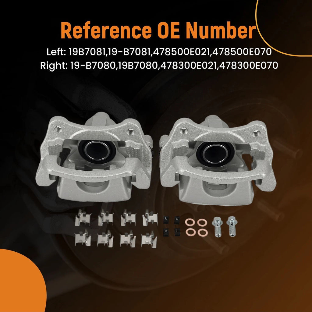 Rear Brake Calipers Pair for Toyota Highlander (2014–2019), Sienna (2011–2020)