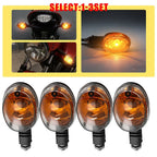 Set of 2 Clear Amber Turn Signal Indicator Lamps for Buell Blast (2000–2010) X1 (1999–2002)