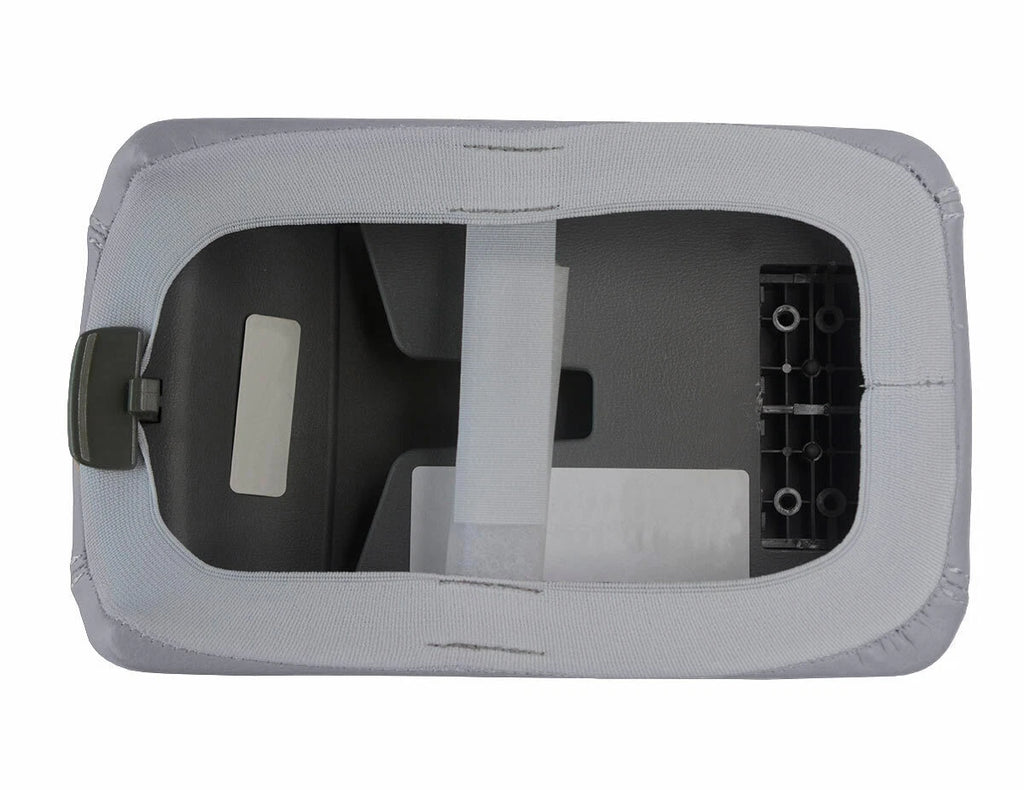 Leather Console Lid Pull Over Cover for Hyundai Elantra (2007–2010) Gray