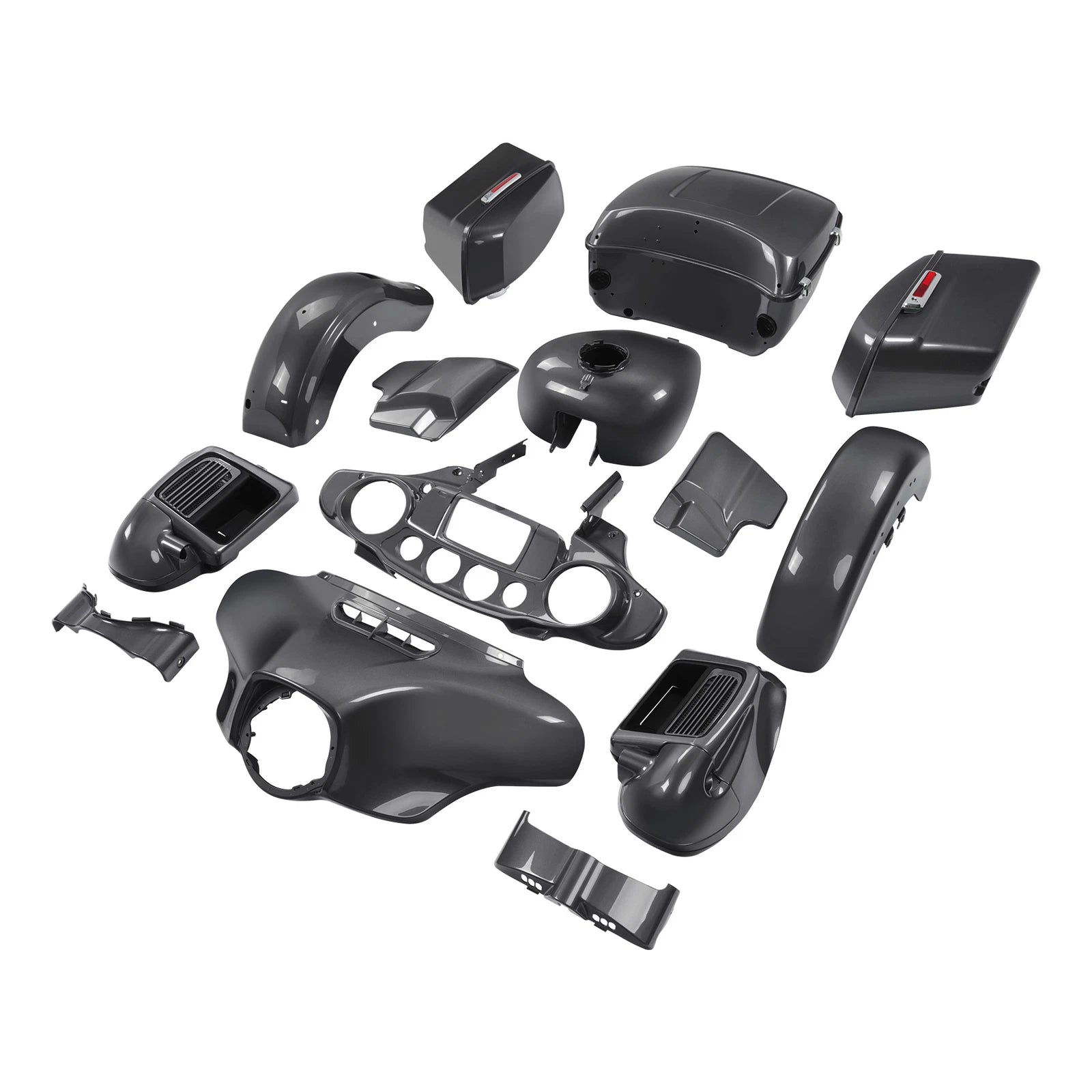Fairings Body Kit for Harley Ultra Limited (2014–2024) Gauntlet Gray Metallic