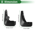 Mud Flaps Splash Guards for Chevrolet Aveo (2011–2013) W/ Mount Accessories