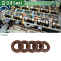Set of 5 Oil Seals FKM Rubber 17x30x7mm for High Pressure