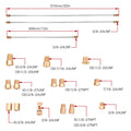 Brake Line Copper Fittings Install Kit for Front Line Lock (2010–2020)