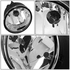 Clear Lens Chrome Housing Fog Light Lamps for Nissan Armada Titan (2005–2015)