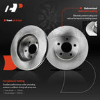 Set of 4 Disc Brake Rotors & Ceramic Pads for Ford Ranger (2010–2011)
