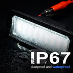 White LED Rear License Plate Light for Hyundai Kia Rio (2012-2017)