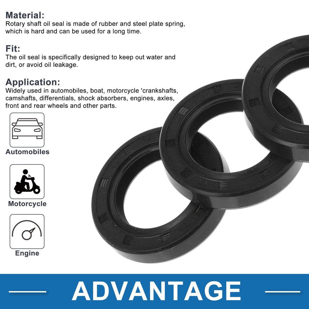 Set of 5 Oil Seal Rotary Shaft Seal 25x40x8mm for Various Models