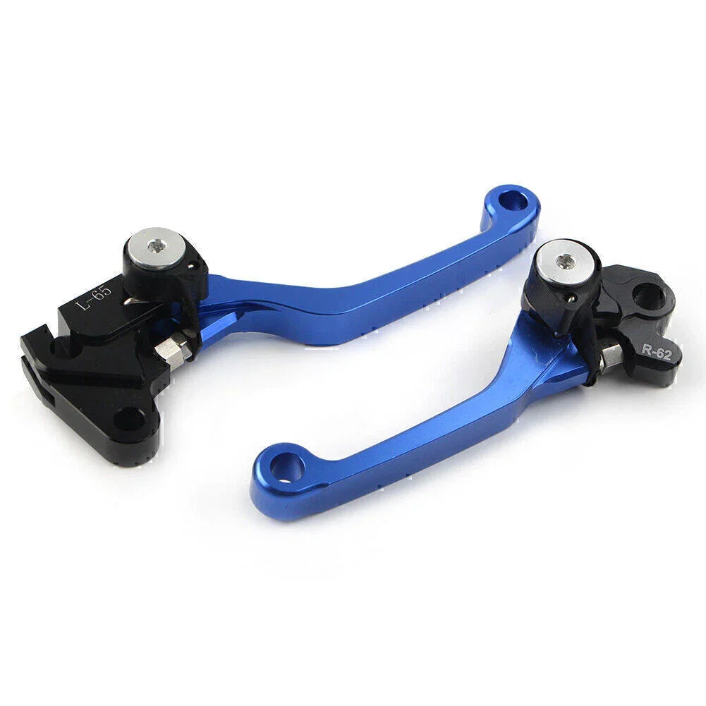 Blue Pivot Brake Clutch Levers for YAMAHA WR 250F WR 450F (2001-2016)