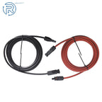 Set of 2 Solar Panel Extension Cables for Universal Use (10 AWG)