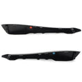 Black Front Bumper Side Grille Insert Covers for Jaguar XF (2012-2015)