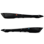 Black Front Bumper Side Grille Insert Covers for Jaguar XF (2012-2015)