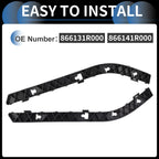 1 Pair Rear Bumper Retainer Bracket No.866131R000 for Hyundai Accent (2012–2017)